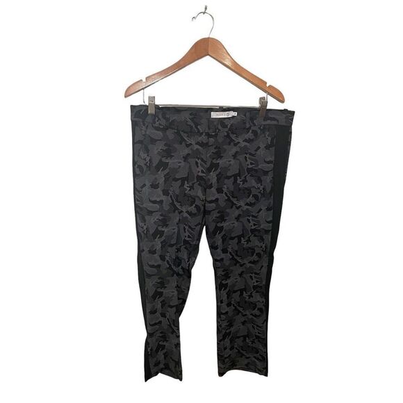 Billy T Pants - Billy T Camo Trouser Pants Womens Size 12 Stretch Ponte Knit Cropped‎ Pockets